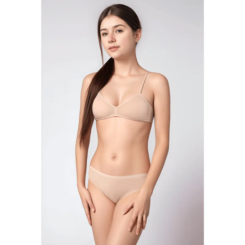 Calcinha Biquini Teen Feminina Lupo Tamanho: 10 | Cor: Natural Peach