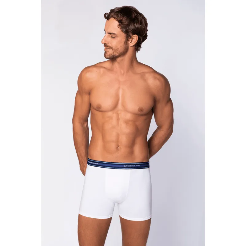 Cueca Boxer Algodão com Elastano Masculina Lupo Tamanho: P | Cor: Branca
