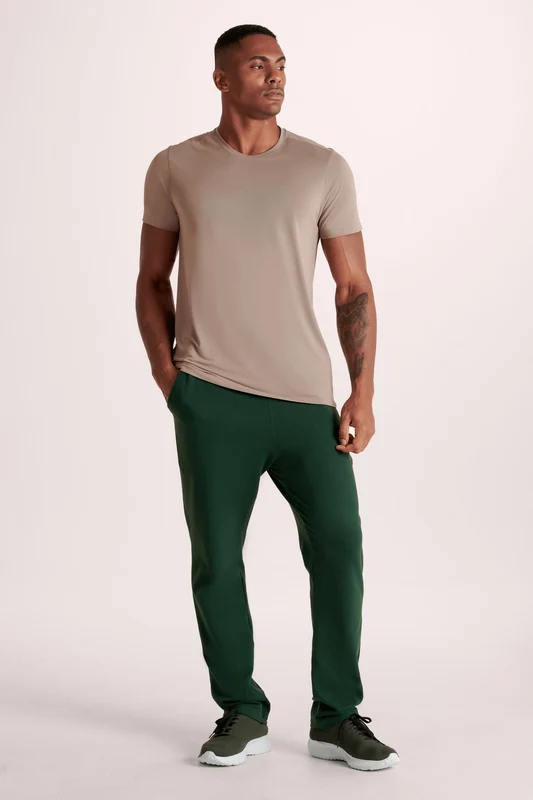 Calça Moletom Reta Verde Oliva - 4530 / P