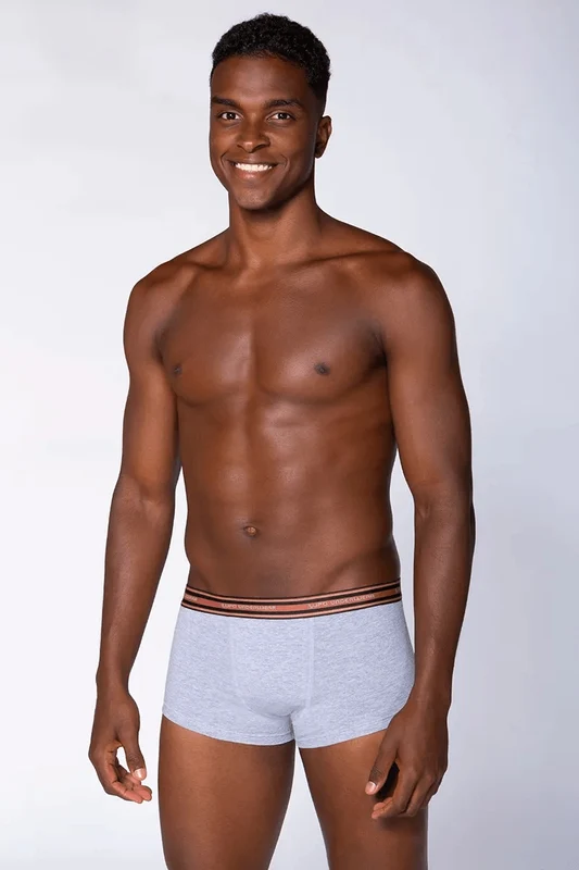 Cueca Adulto Sunga Algodão Com Elastano Cós Mini Lupo Cinza Mescla / P (38 a 40)