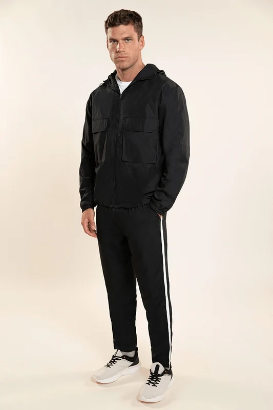 Jaqueta Lsport Bolsos Preta - 9990 / P
