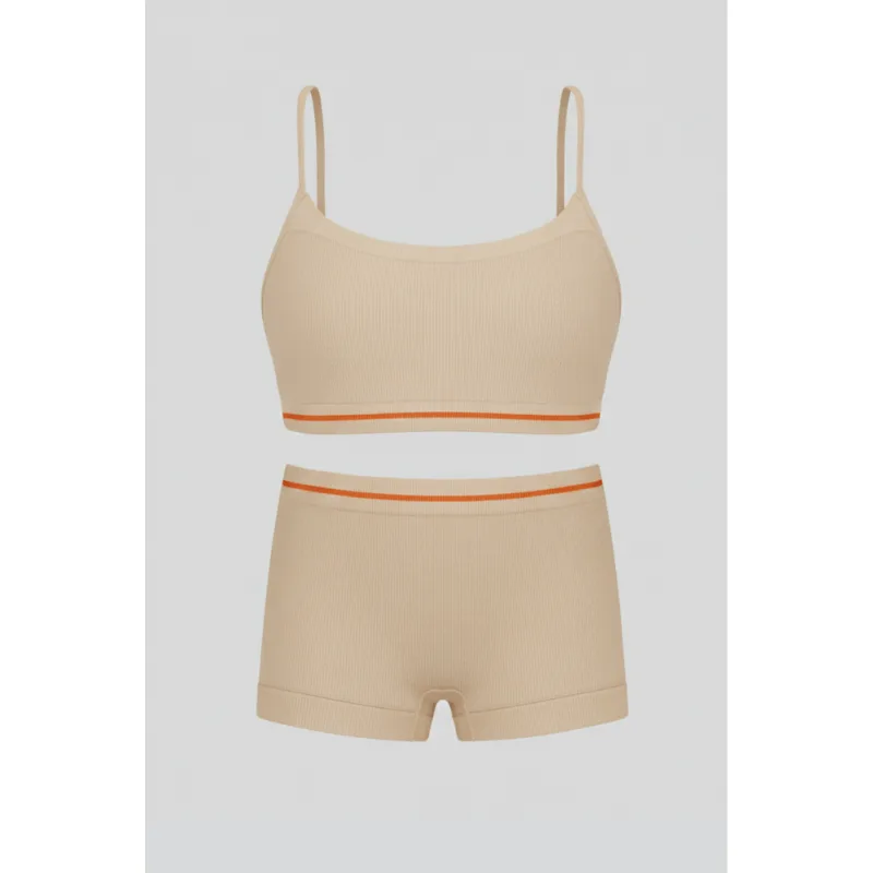 Calcinha Boxer Lobinha Sem Costura Tamanho: GG | Cor: Natural Peach
