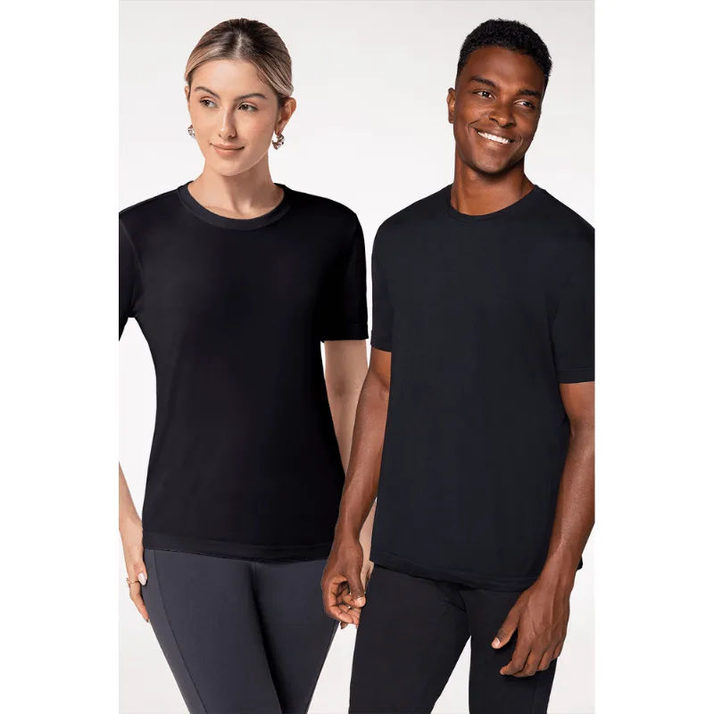 Camiseta Básica Modal Unissex Lupo Tamanho: G | Cor: Preta