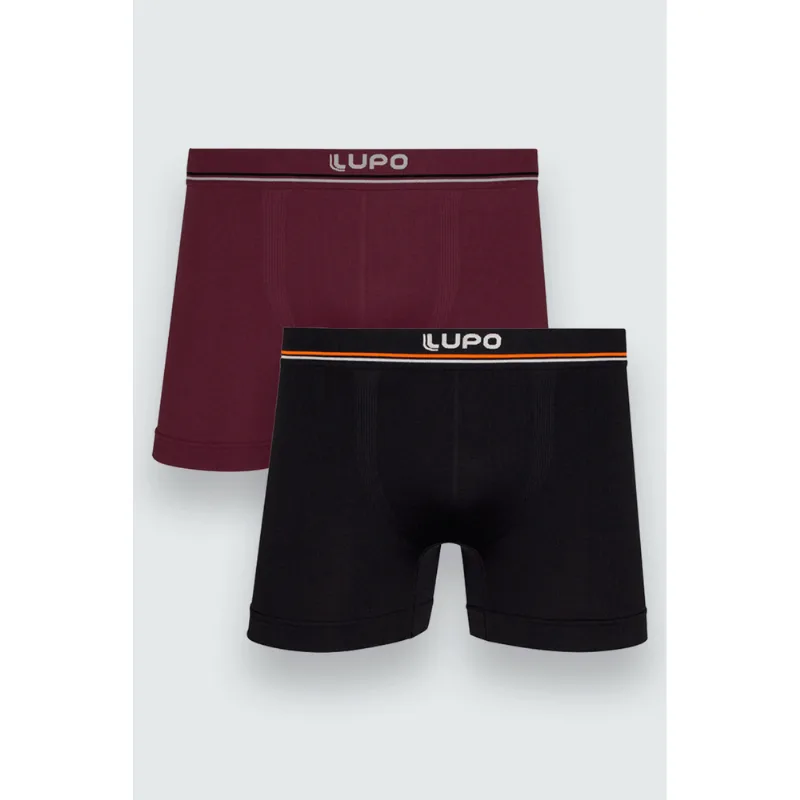 Kit 2 Cuecas Boxer Adulto Sem Costura Tamanho: M | Cor: Sortida
