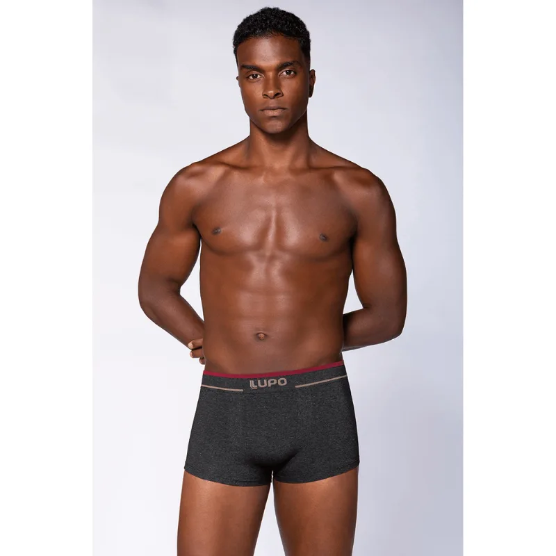 Cueca Sunga Sem Costura Masculina Lupo Tamanho: M | Cor: Preto Mescla