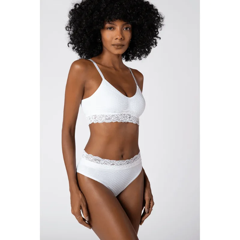 Sutiã Fifties Sem Costura Feminino Lupo Tamanho: G (44 a 46) | Cor: Branco