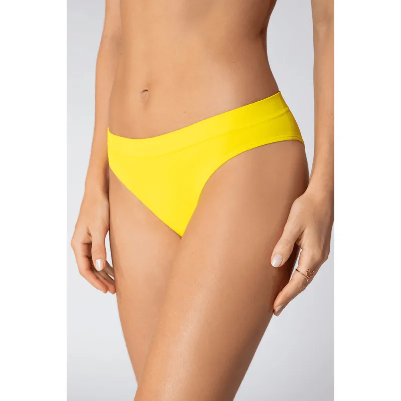 Calcinha Biquini Sem Costura Feminina Lupo Tamanho: P (36 a 38) | Cor: Amarelo