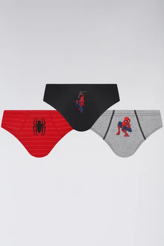 Cueca Disney KM Homem Aranha Slip K3 Sortida / M (06 a 08 anos)