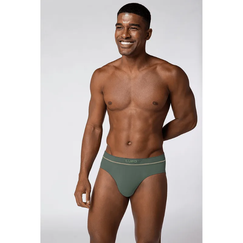 Cueca Slip Fio de Bambu Sem Costura Lupo Edition Tamanho: M | Cor: Verde - Lupo