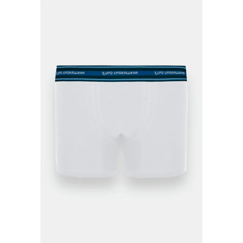 Cueca Boxer Algodão com Elastano Infantil Masculina Lupo Tamanho: P | Cor: Branca