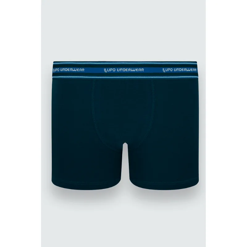 Cueca Boxer Algodão com Elastano Infantil Masculina Lupo Tamanho: G | Cor: Marinho