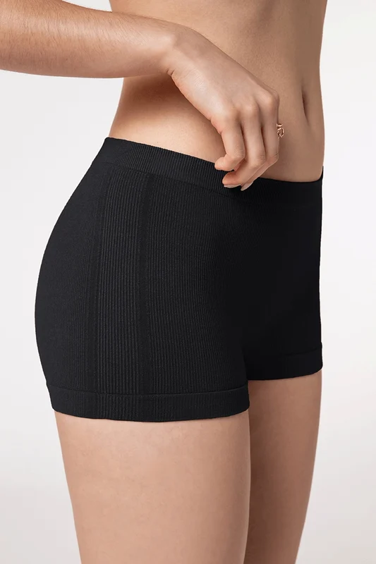 Calcinha Boxer Feminina Lupo Edition Preta / M (40 a 42)