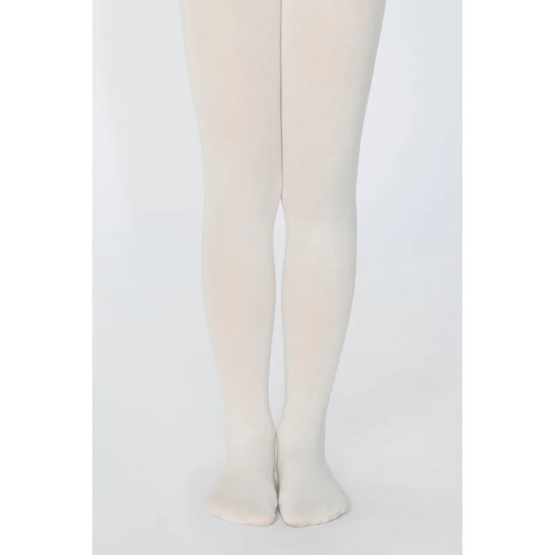 Meia-calça Cotton Infantil Feminina Lupo Tamanho: G | Cor: Off White