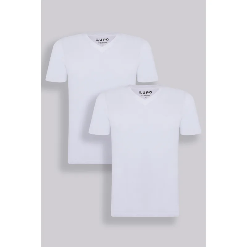 Kit 2 Camisetas Básicas Unissex Lupo Tamanho: M | Cor: Sortida - Lupo