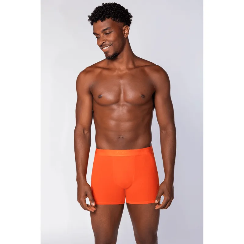 Cueca Boxer Algodão Masculina Lupo Tamanho: P | Cor: Laranja