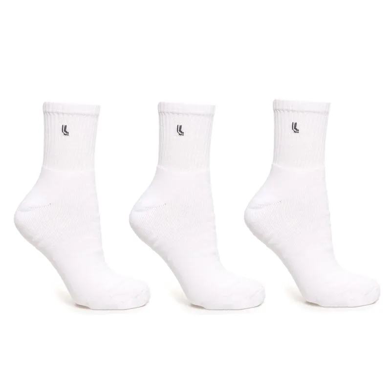 Kit 3 Meias Lupo Cano Médio Masculina Branco UNICO