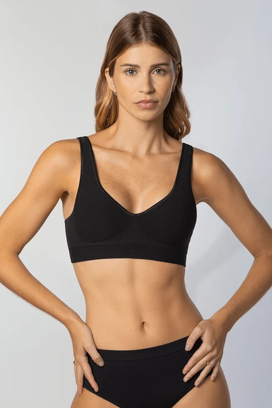 Sutiã Shape Bojo Removível Sem Costura Preta / P (36 a 38)