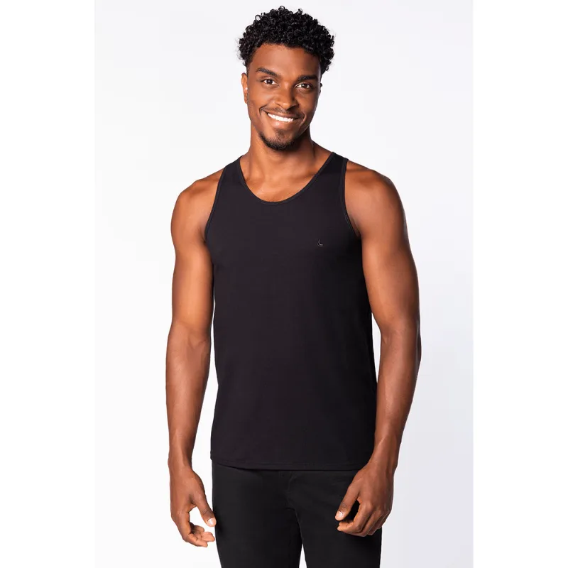 Regata Algodão com Elastano Masculina Lupo Tamanho: P | Cor: Preto