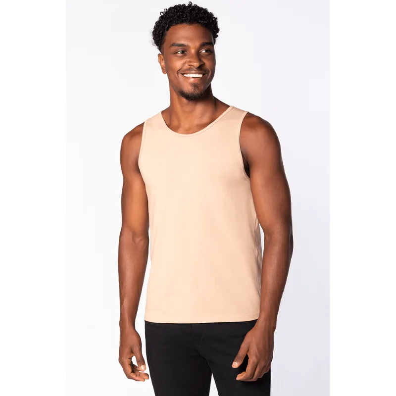 Regata Algodão com Elastano Masculina Lupo Tamanho: G | Cor: Bege