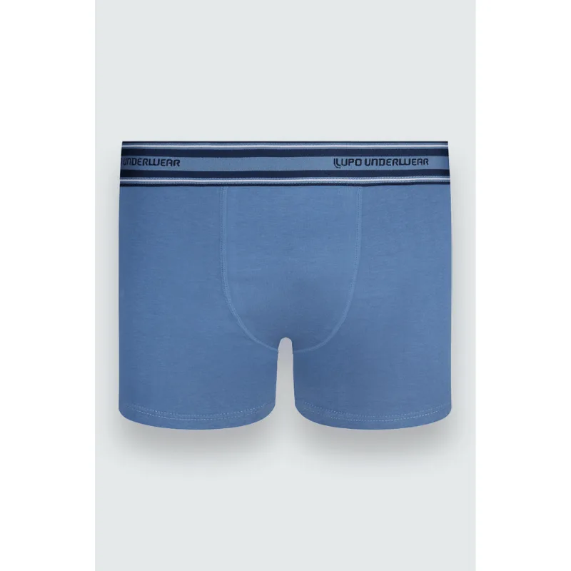 Cueca Boxer Algodão com Elastano Infantil Masculina Lupo Tamanho: GG | Cor: Azul