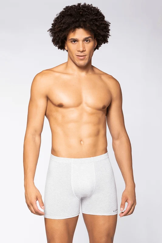 Boxer Viscose com Elastano Mescla Off White / M (42 a 44)