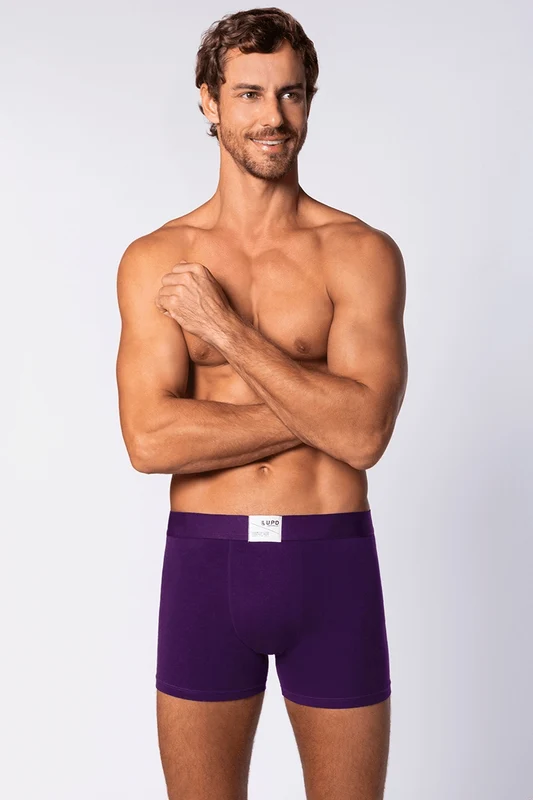 Cueca Boxer Adulto com Elastano Beterraba / P (38 a 40)