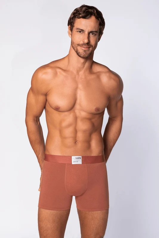 Cueca Boxer Adulto com Elastano Nude Bronze / GG (50 a 52)