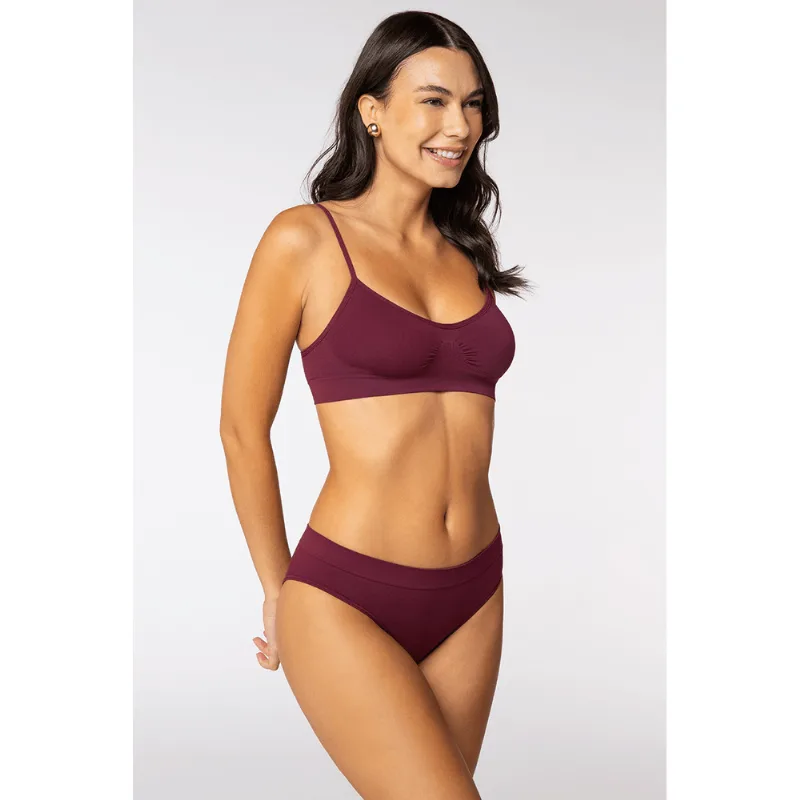 Sutiã Básico Sem Costura Feminino Lupo Tamanho: M | Cor: Marsala