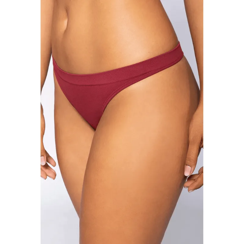 Calcinha Fio Dental Adulto Microfibra Lisa Loba LD Tamanho: GG | Cor: Marsala