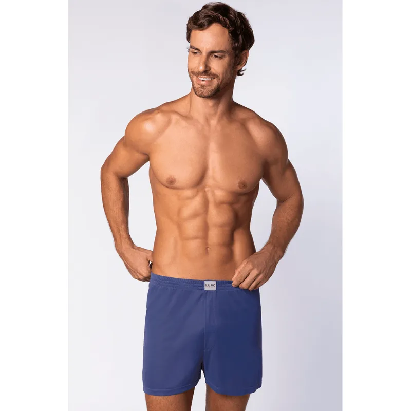 Samba-canção Poliamida Masculina Lupo Tamanho: P (36 a 38) | Cor: Marinho - Lupo