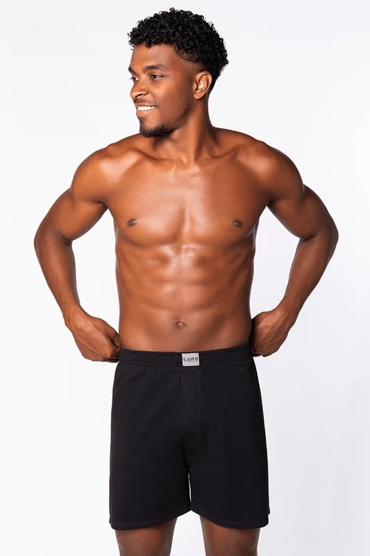 Samba-canção Algodão Masculina Lupo Preta / P (38 a 40)