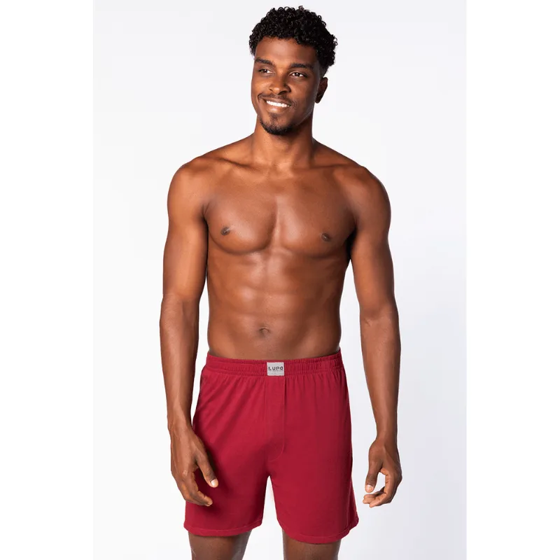 Samba-canção Algodão Masculina Lupo Tamanho: M (42 a 44) | Cor: Marsala
