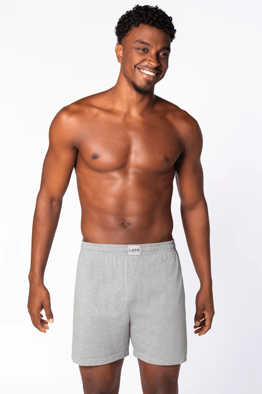 Samba-canção Algodão Masculina Lupo Chumbo Mescla / M (42 a 44)