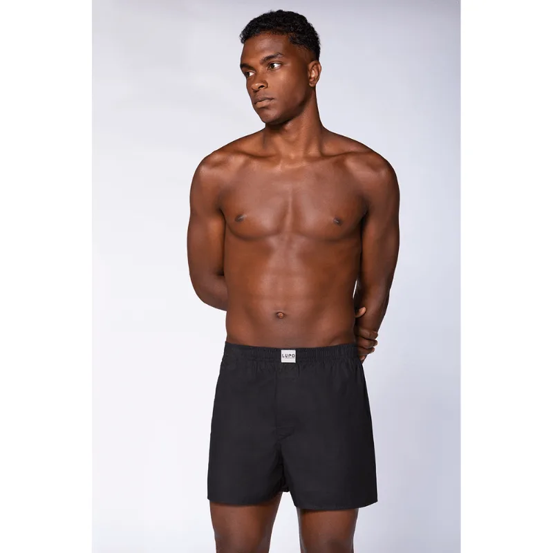 Samba-Canção com Abertura Algodão Masculina Lupo Tamanho: G | Cor: Preto - Lupo