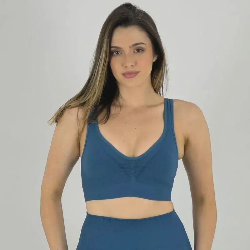 Top Lupo Alças Regata Seamless Dry Feminino