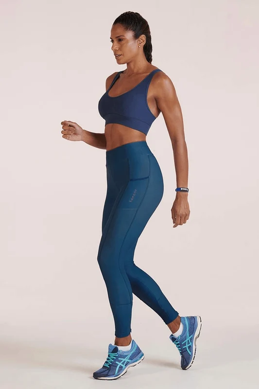 Calça Legging Run Pocket Azul / XG