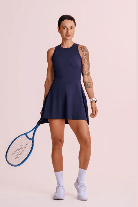 Vestido Curto Lsport Racket Marinho / GG