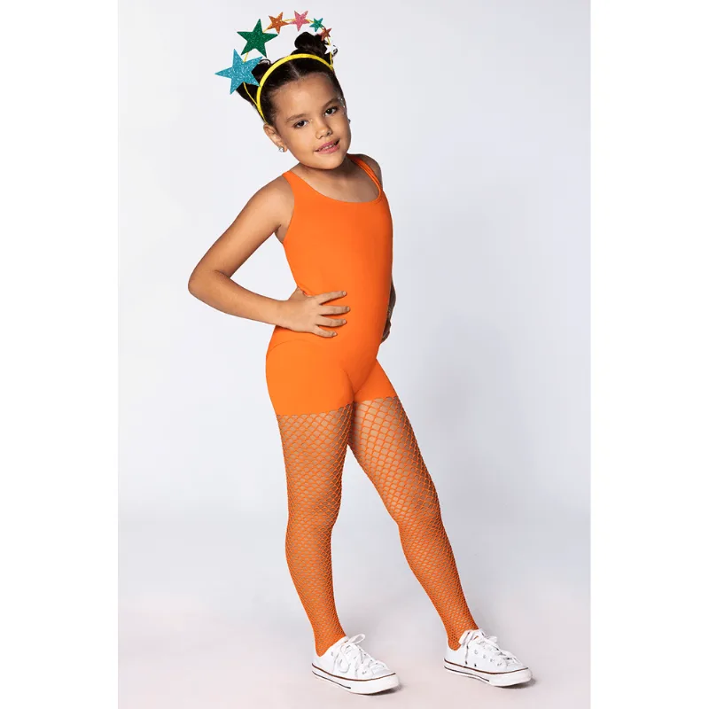 Meia-calça Arrastão Tamanho: G | Cor: Orange