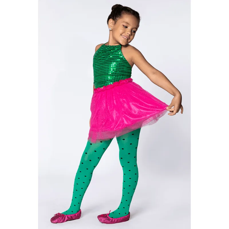 Meia-Calça Fruta Tamanho: G | Cor: Verde