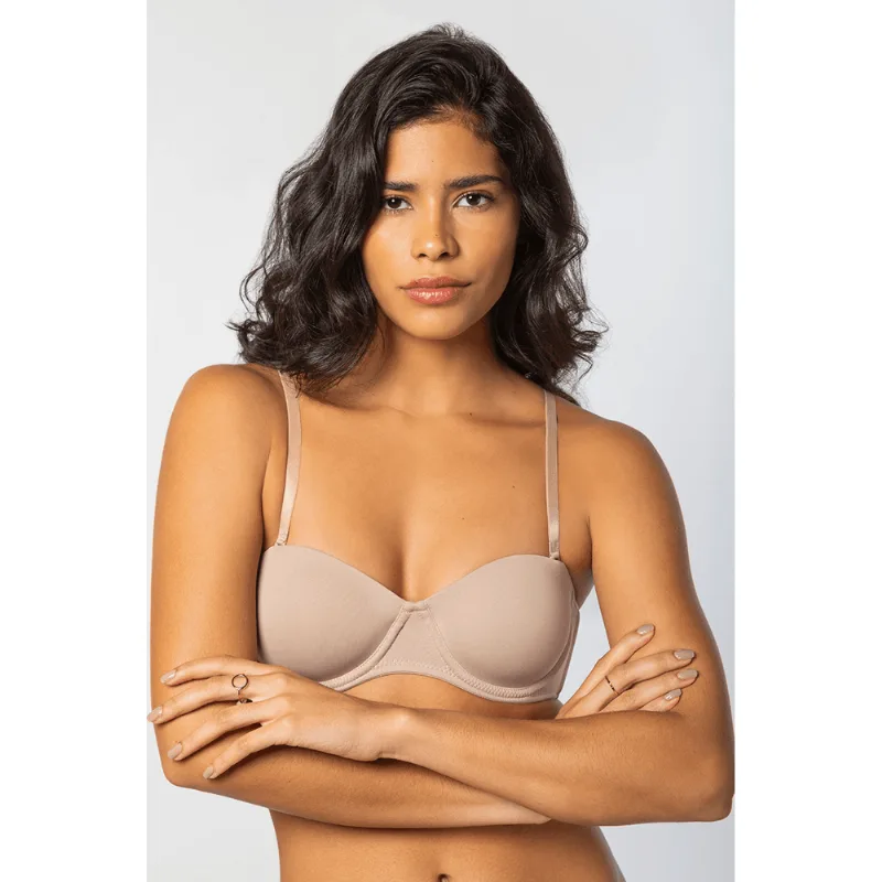 Sutiã Alça Removível Feminino Lupo Tamanho: G (44) | Cor: Natural
