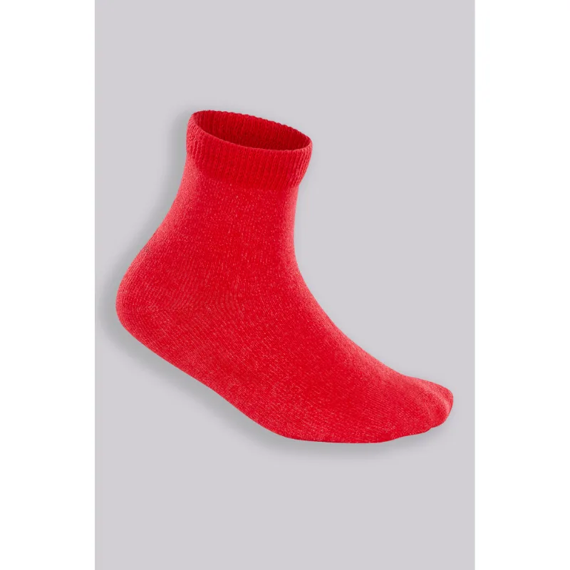 Meia Lupo BU Lisa Tamanho: U (Calçados 0 a 4 Meses) | Cor: Vermelho - Lupo