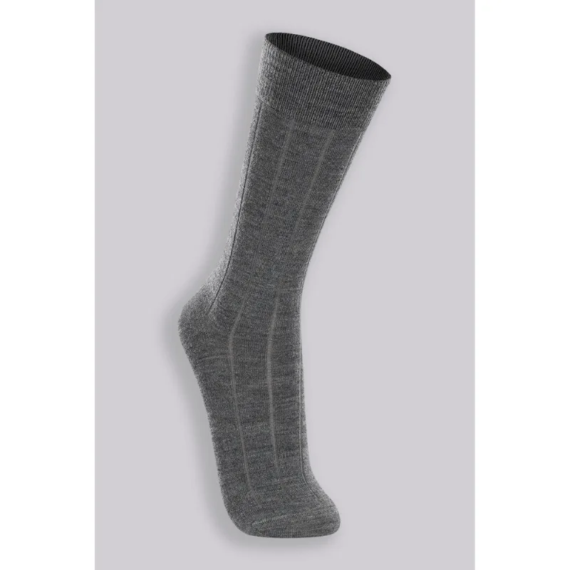 Meia Cano Longo Lã Masculina Lupo Tamanho: U | Cor: Chumbo - Lupo