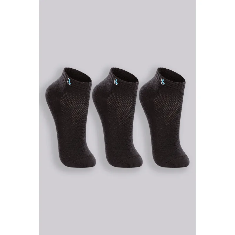Kit 3 Meias Cano Curto Esportiva Infantil Feminina Lupo Tamanho: 8/10 | Cor: Sortida