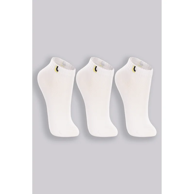 Kit 3 Meias Cano Curto Esportiva Infantil Feminina Lupo Tamanho: 8/10 | Cor: Sortida