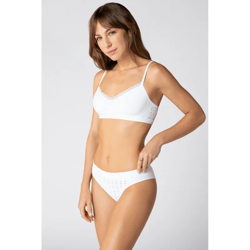 Calcinha Básica Angel Sem Costura Feminina Lupo Tamanho: GG | Cor: Branco