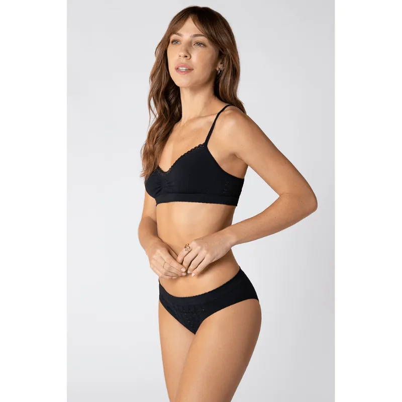 Calcinha Básica Angel Sem Costura Feminina Lupo Tamanho: GG | Cor: Preto