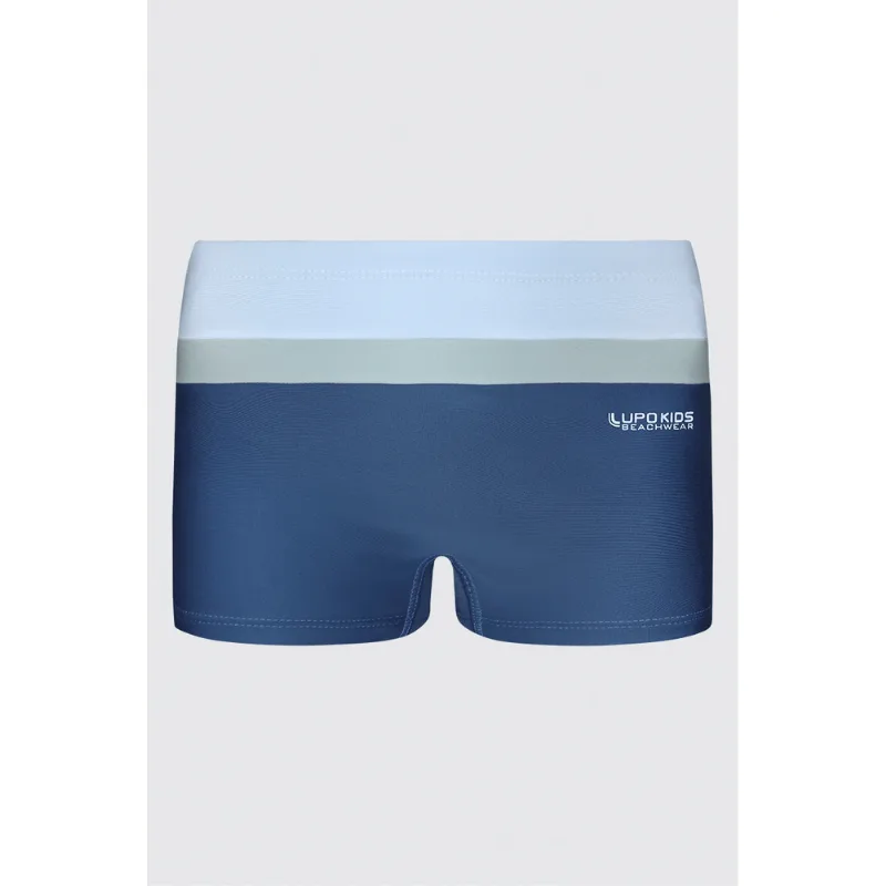 Boxer Beachwear Com Recorte Lupo Kids Tamanho: 10 anos | Cor: Azul - Lupo
