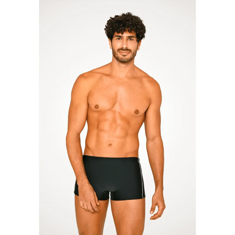 Boxer Beachwear Com Recorte Tamanho: M | Cor: Preto