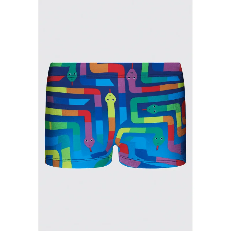 Boxer Beachwear Estampada Lupo Kids Tamanho: 10 anos | Cor: Anil