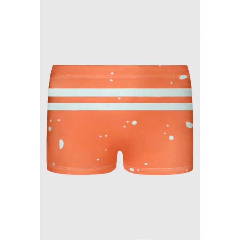 Boxer Beachwear Estampada Lupo Kids Tamanho: 12 anos | Cor: Laranja